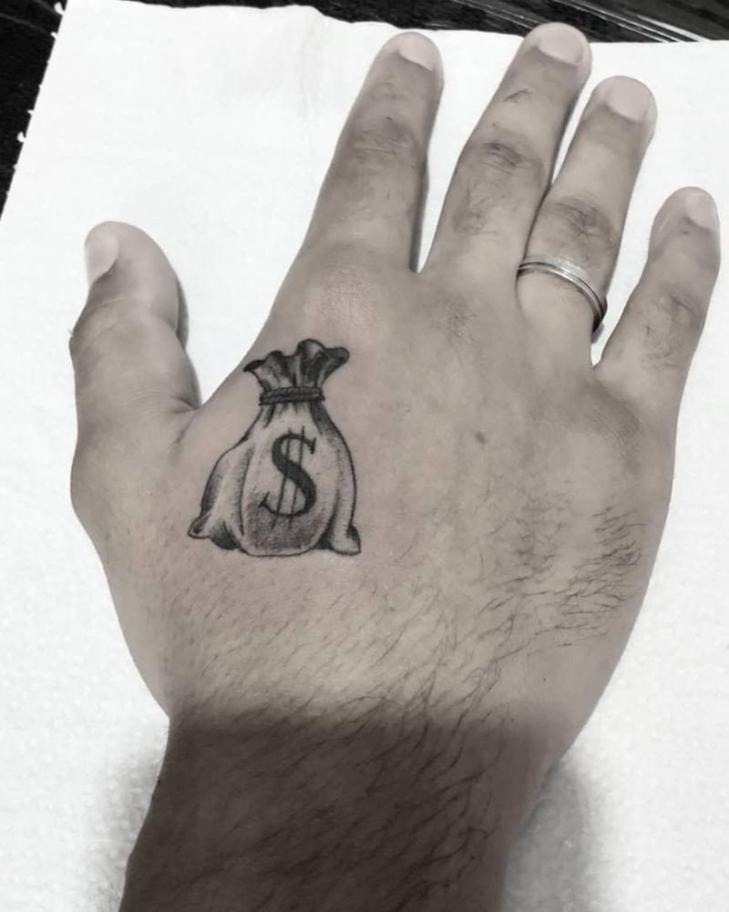 30 Unique Money Bag Tattoos to Inspire You