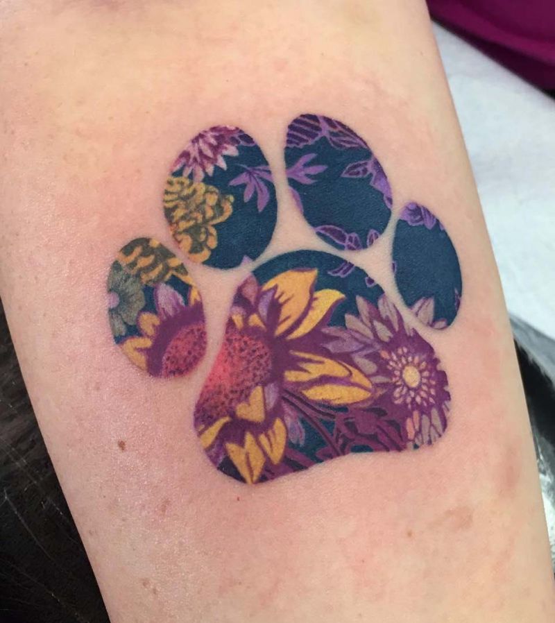 30 Unique Paw Print Tattoos You Must Try