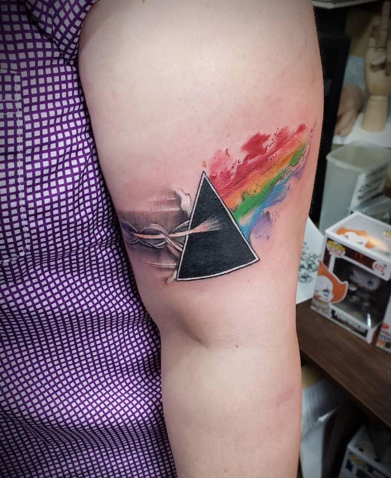 30 Elegant Prism Tattoos You Must Try