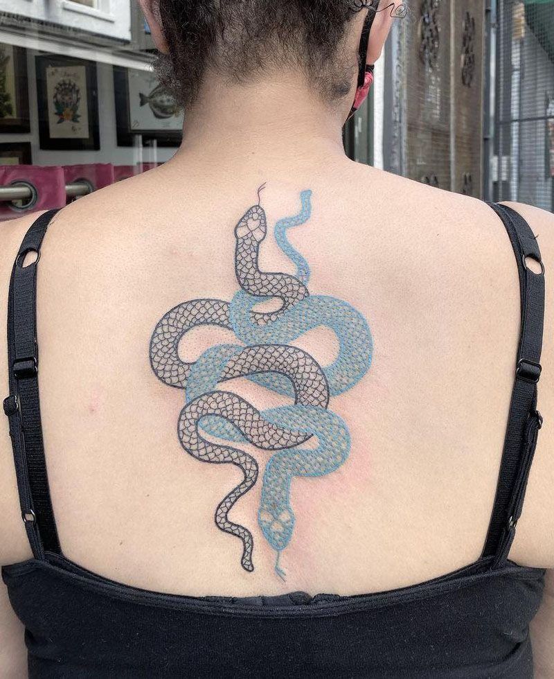 30 Cool Two Snakes Tattoos You Will Love