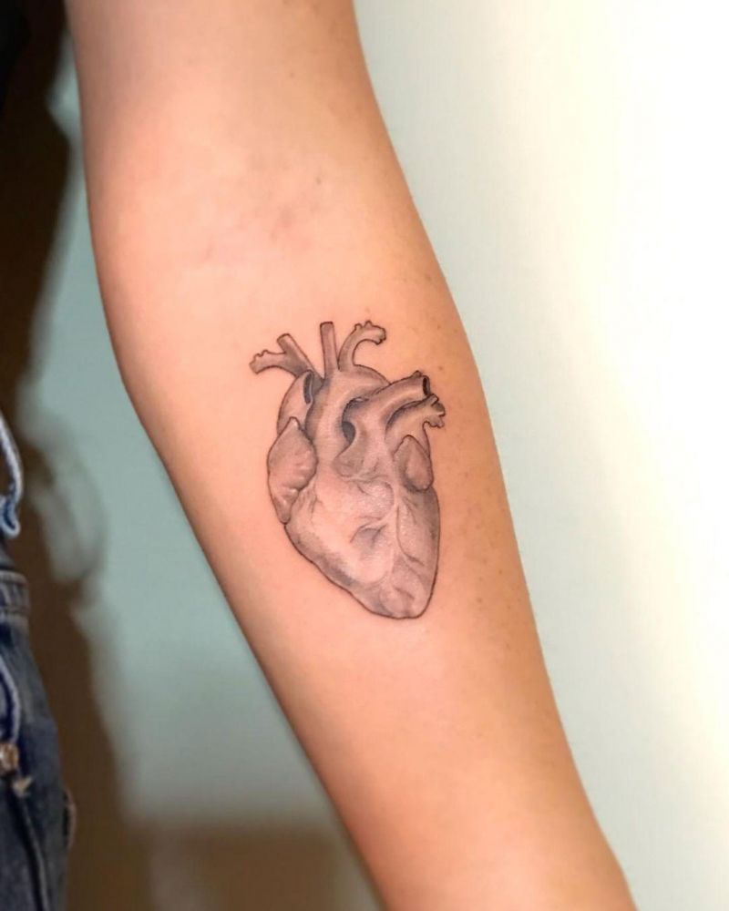 30 Unique Anatomical Heart Tattoos For Your Next Ink