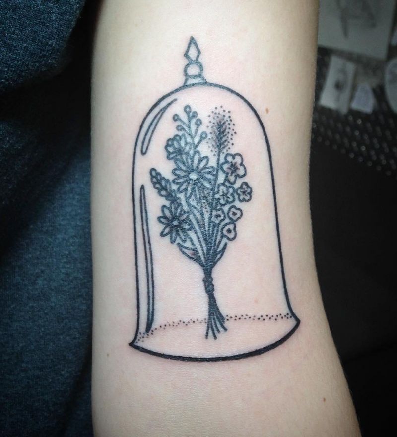 30 Unique Bell Jar Tattoos You Must Try