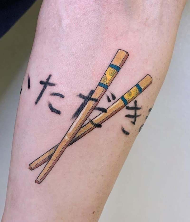 30 Unique Chopstick Tattoos You Must See