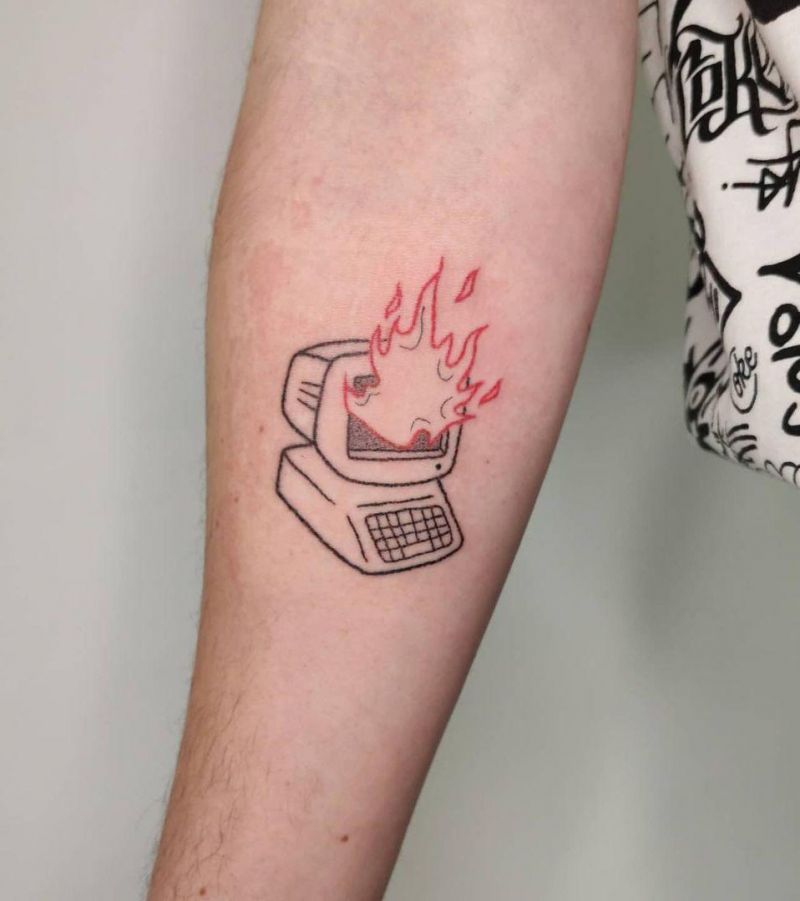 30 Unique Computer Tattoos You Must See