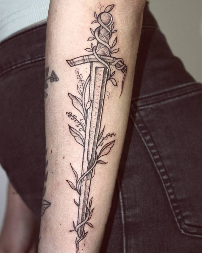 30 Pretty Excalibur Tattoos You Must Try