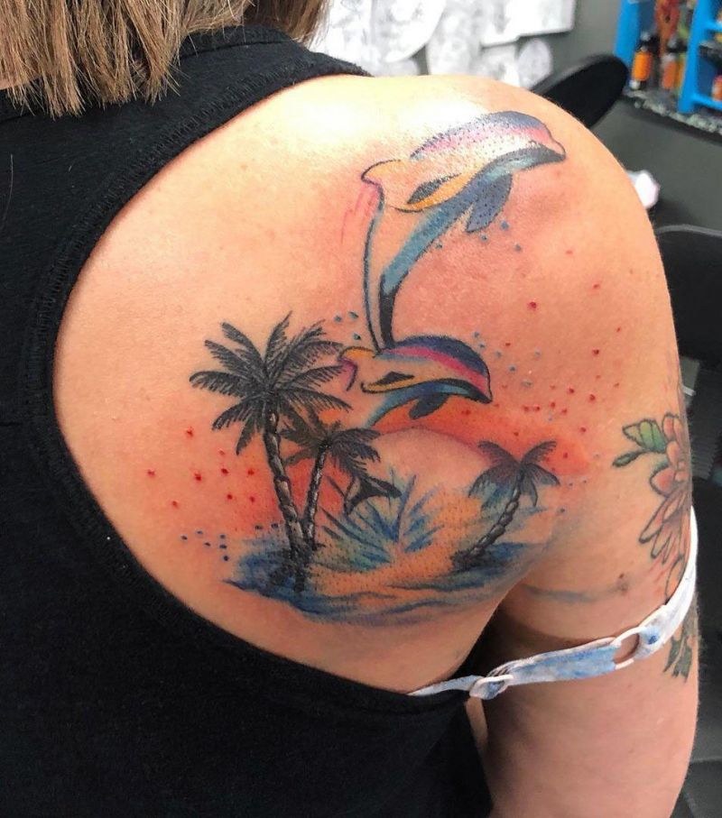 30 Pretty Island Tattoos to Inspire You