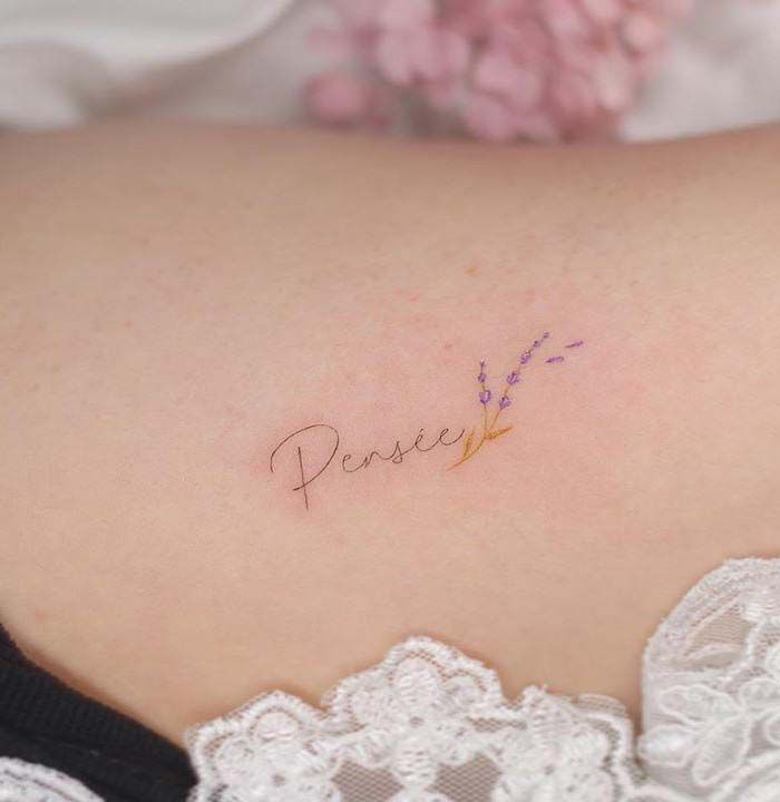 30 Elegant Lavender Tattoos You Can Copy