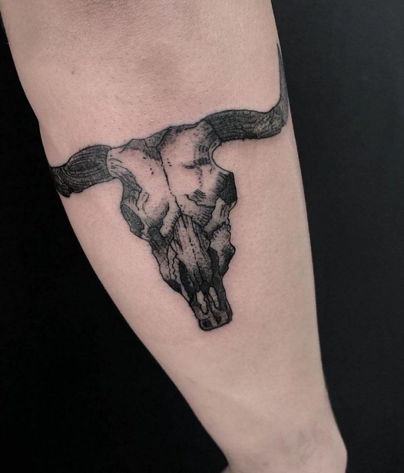 30 Cool Longhorn Tattoos You Must See