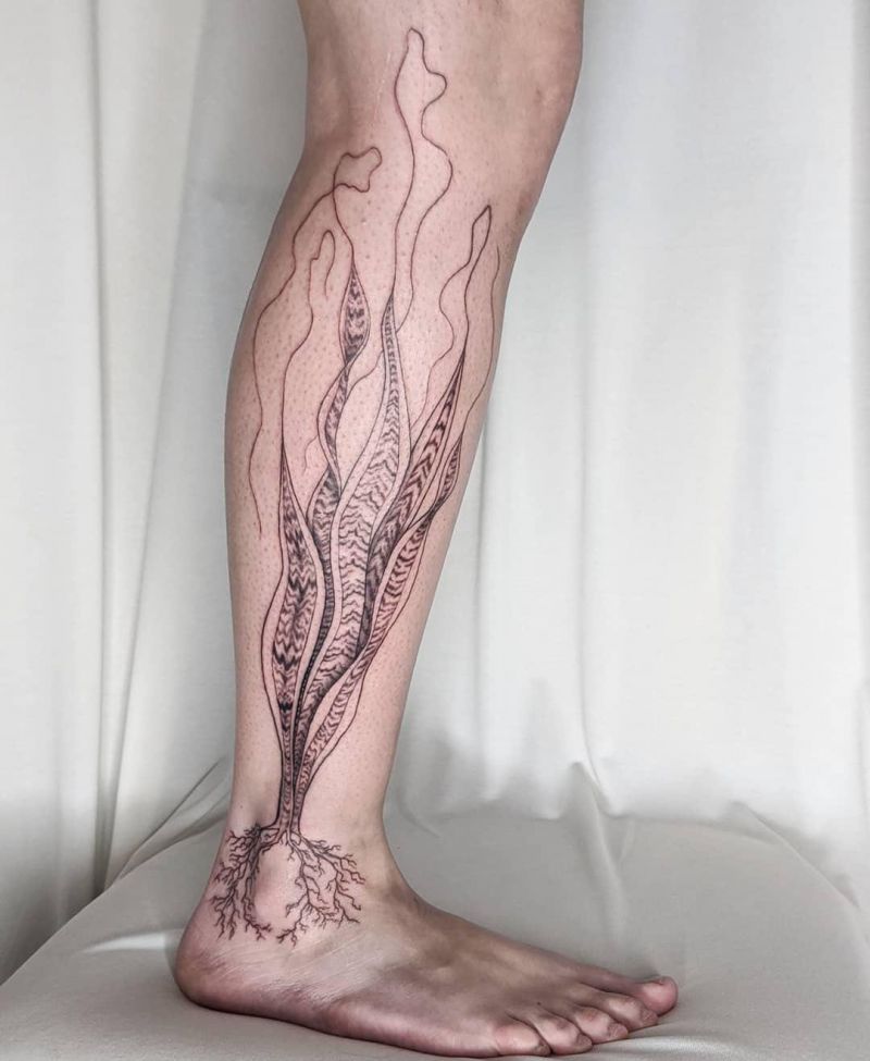 30 Unique Snake Plant Tattoos You Must Try