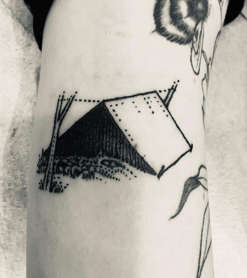 30 Pretty Tent Tattoos You Must Love