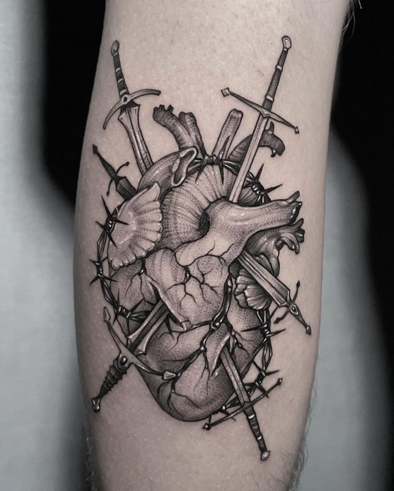 30 Unique Anatomical Heart Tattoos For Your Next Ink