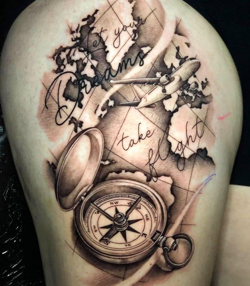 30 Unique Compass Tattoos You Must Try