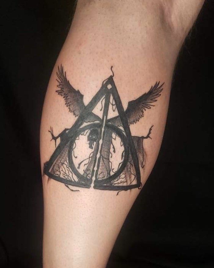 30 Unique Deathly Hallows Tattoos for Your Inspiration