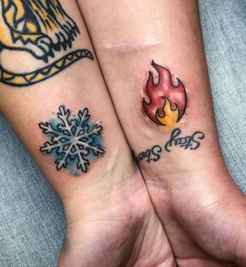 16 Unique Fire and Ice Tattoos for Your Inspiration