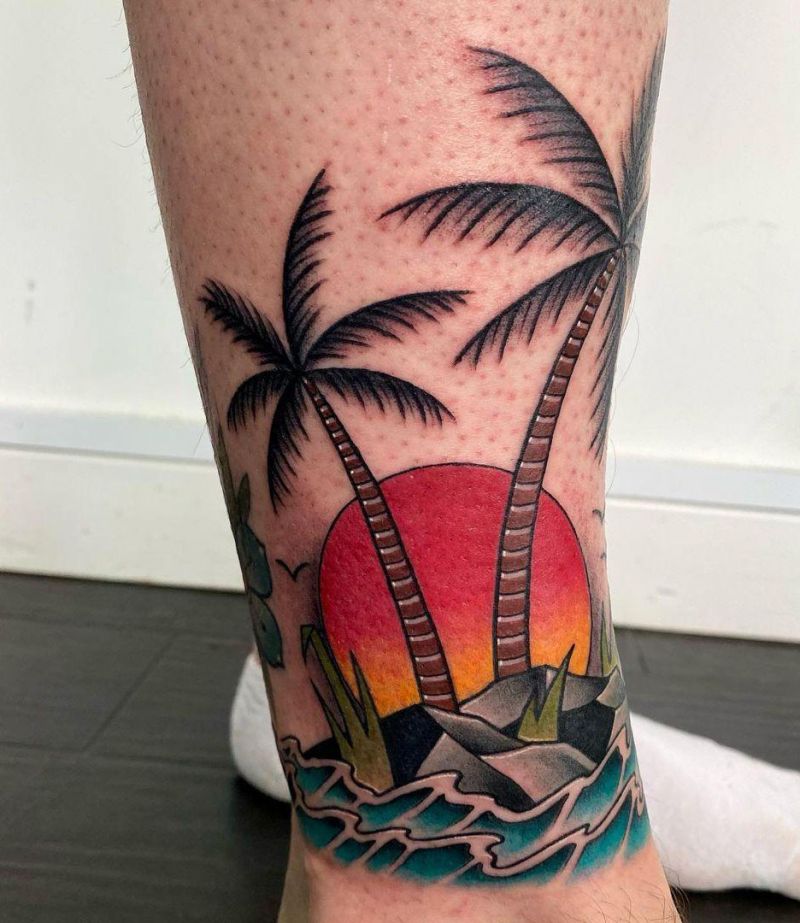 30 Pretty Island Tattoos to Inspire You