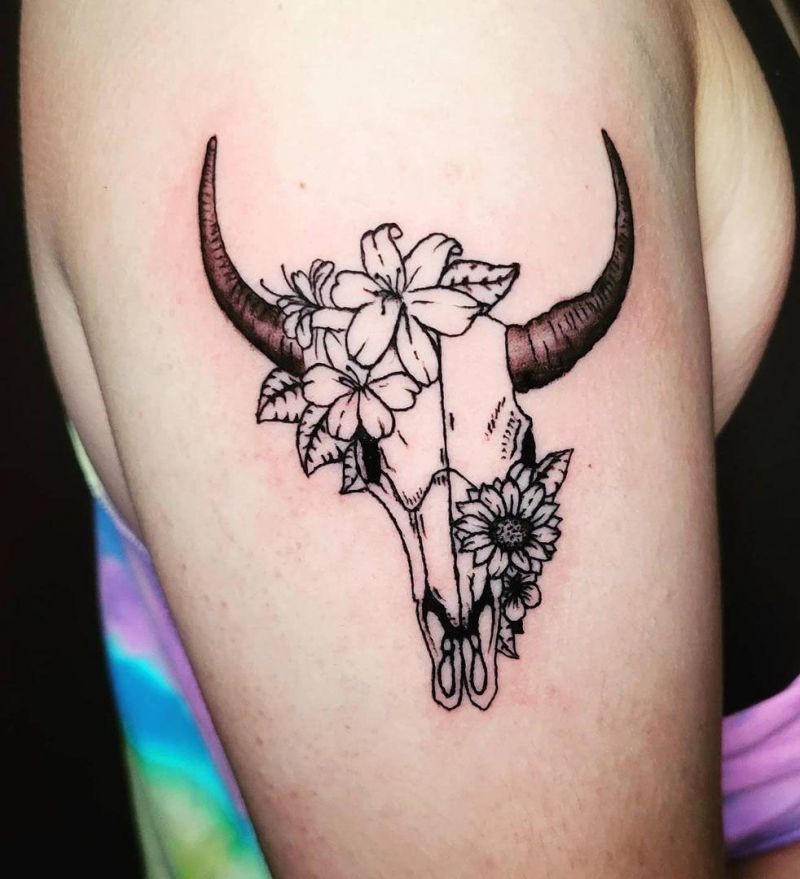 30 Cool Longhorn Tattoos You Must See