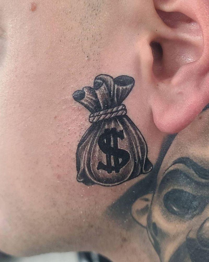 30 Unique Money Bag Tattoos to Inspire You