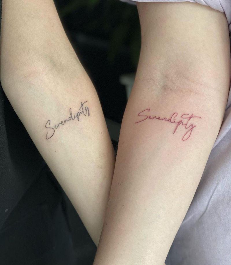 30 Pretty Serendipity Tattoos to Inspire You