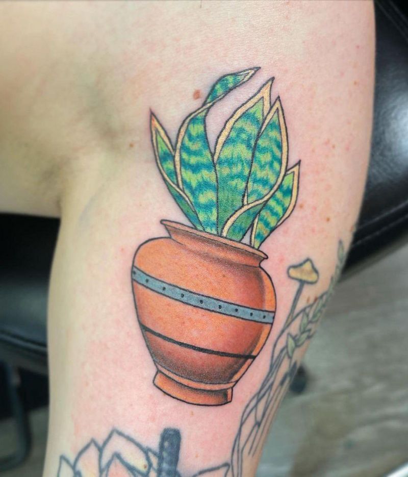 30 Unique Snake Plant Tattoos You Must Try