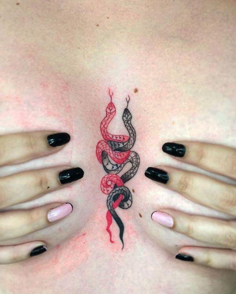 30 Cool Two Snakes Tattoos You Will Love