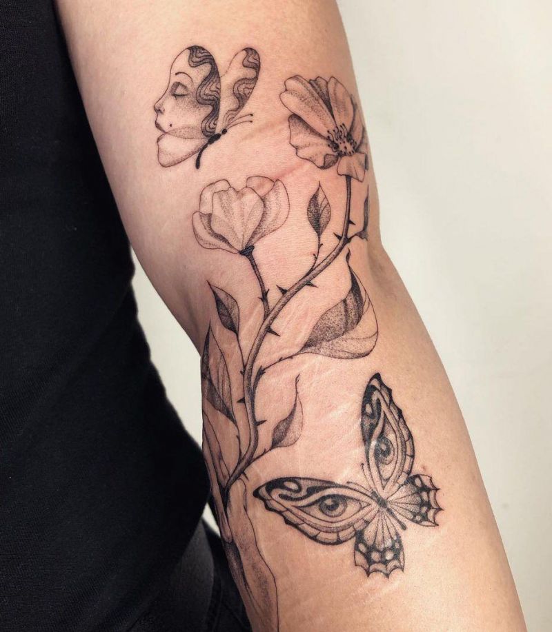 30 Unique Wild Rose Tattoos to Inspire You