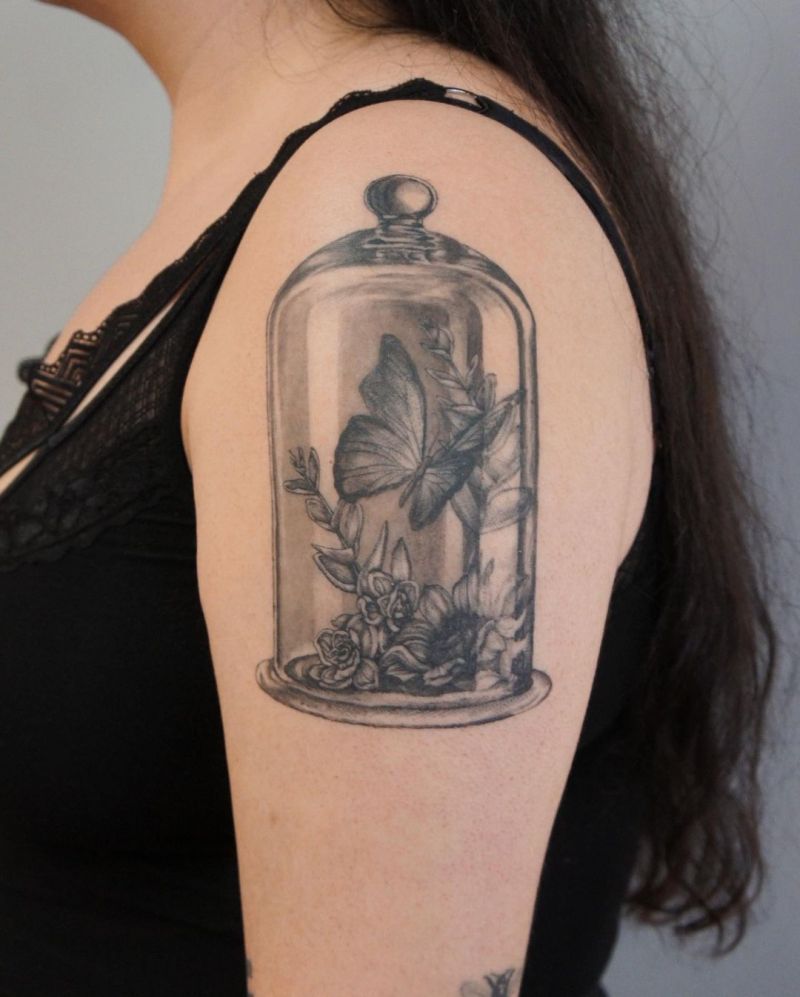 30 Unique Bell Jar Tattoos You Must Try