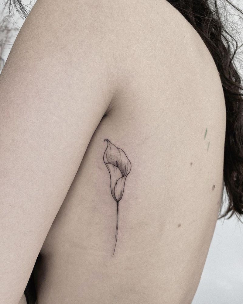 30 Pretty Calla Lily Tattoos Make You Attractive