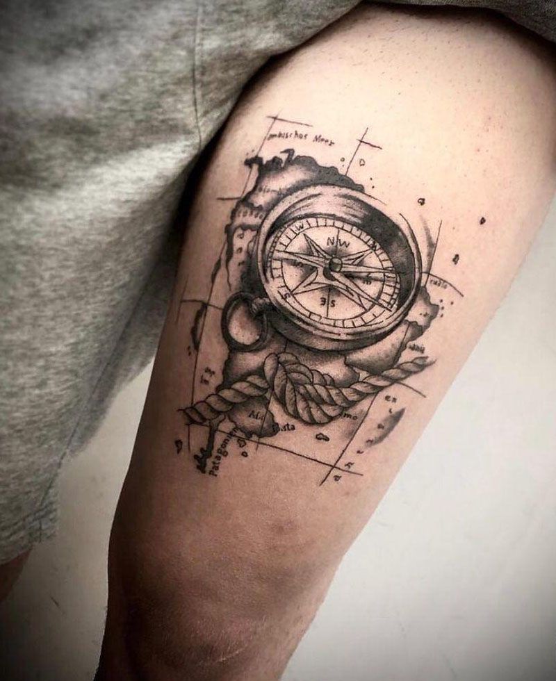 30 Unique Compass Tattoos You Must Try