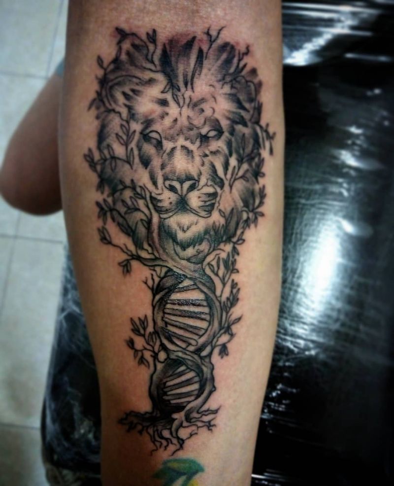 30 Unique DNA Tree Tattoos You Can Copy