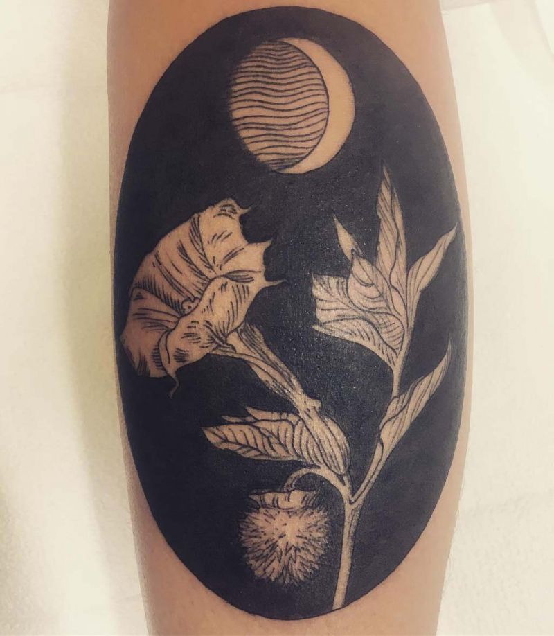 30 Unique Datura Tattoos to Inspire You