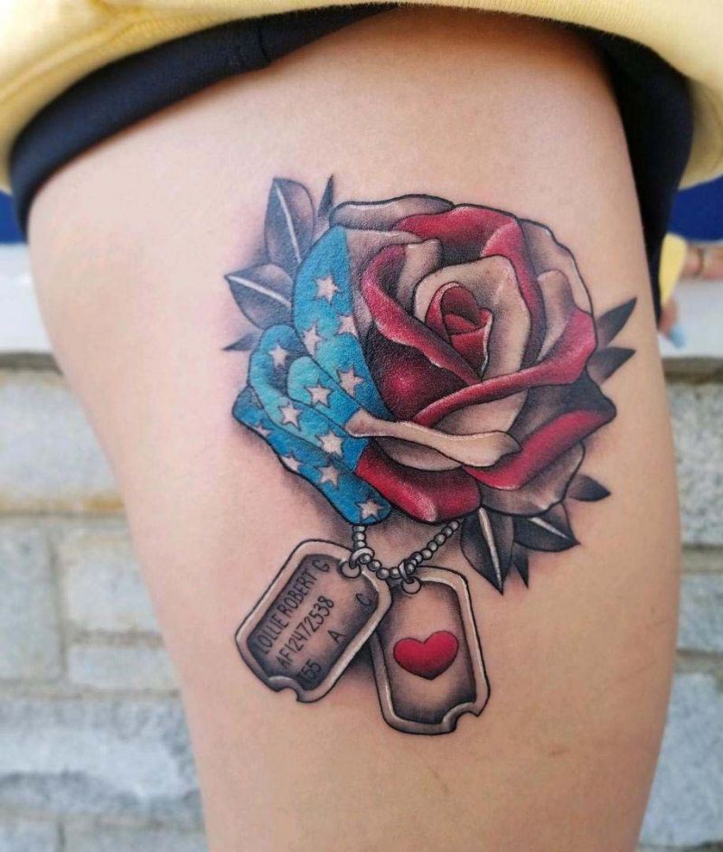 30 Unique Dog Tag Tattoos You Can Copy