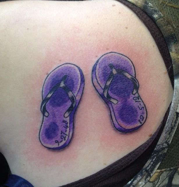 30 Unique Flip Flop Tattoos You Will Love