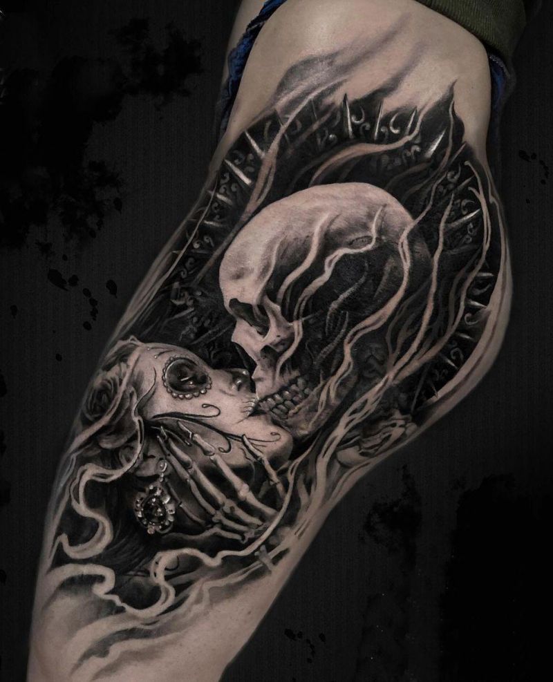 30 Unique Kiss of Death Tattoos You Must Try