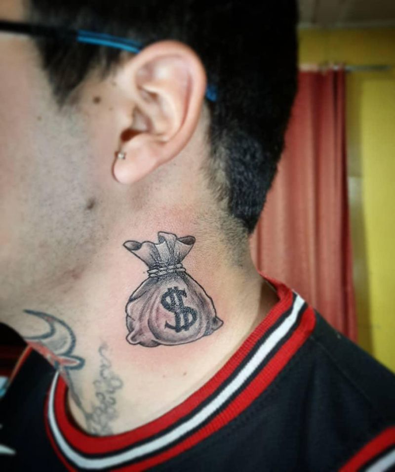 30 Unique Money Bag Tattoos to Inspire You