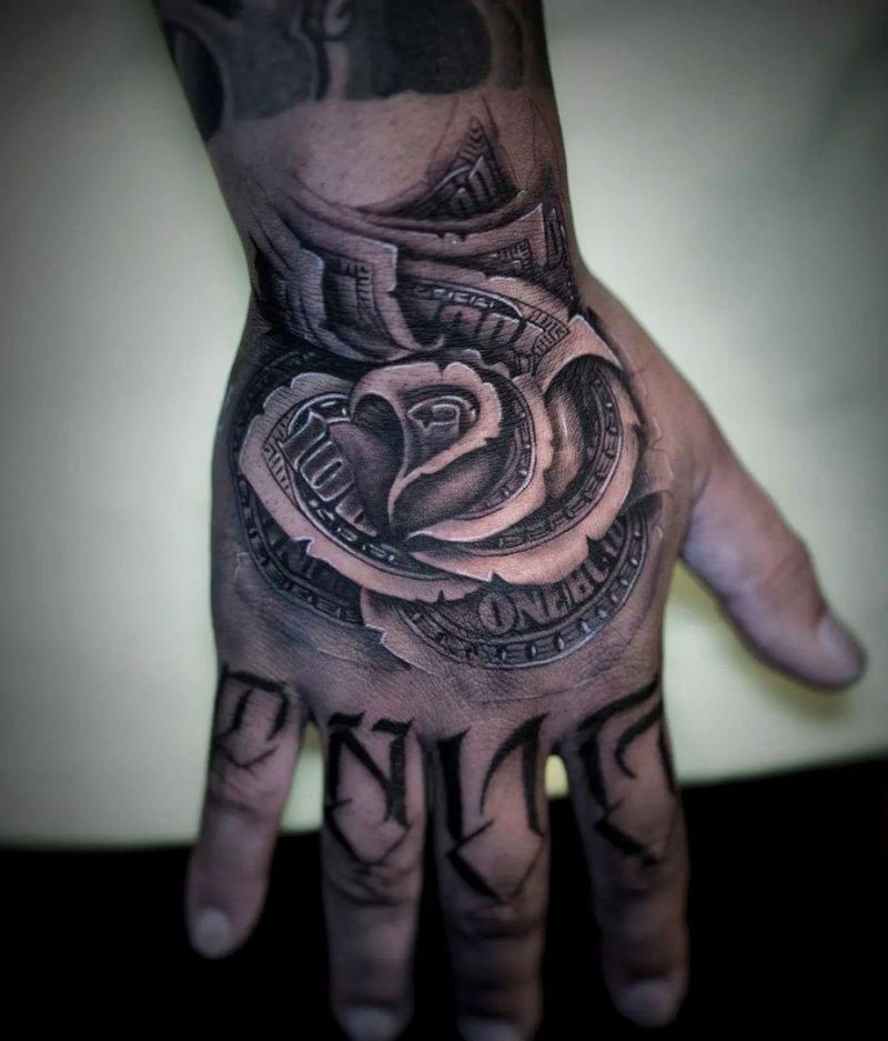 30 Unique Money Rose Tattoos You Must Try