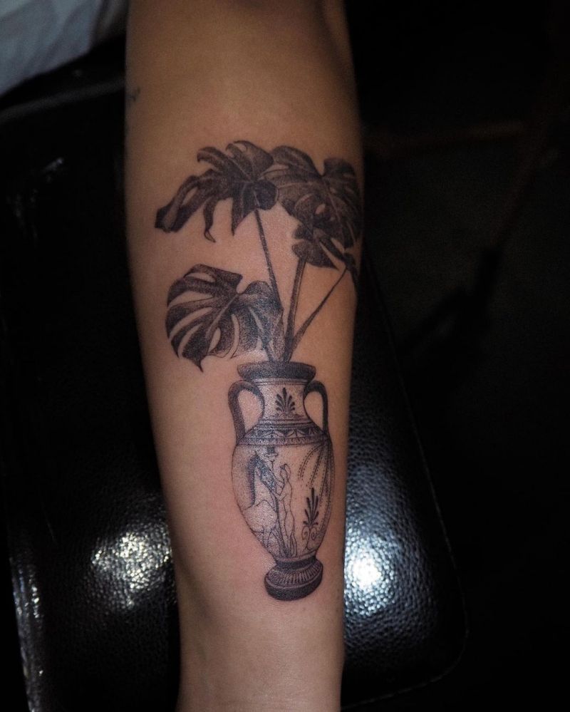 30 Unique Monstera Tattoos You Must Love