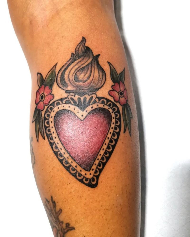 30 Unique Sacred Heart Tattoos for Your Inspiration