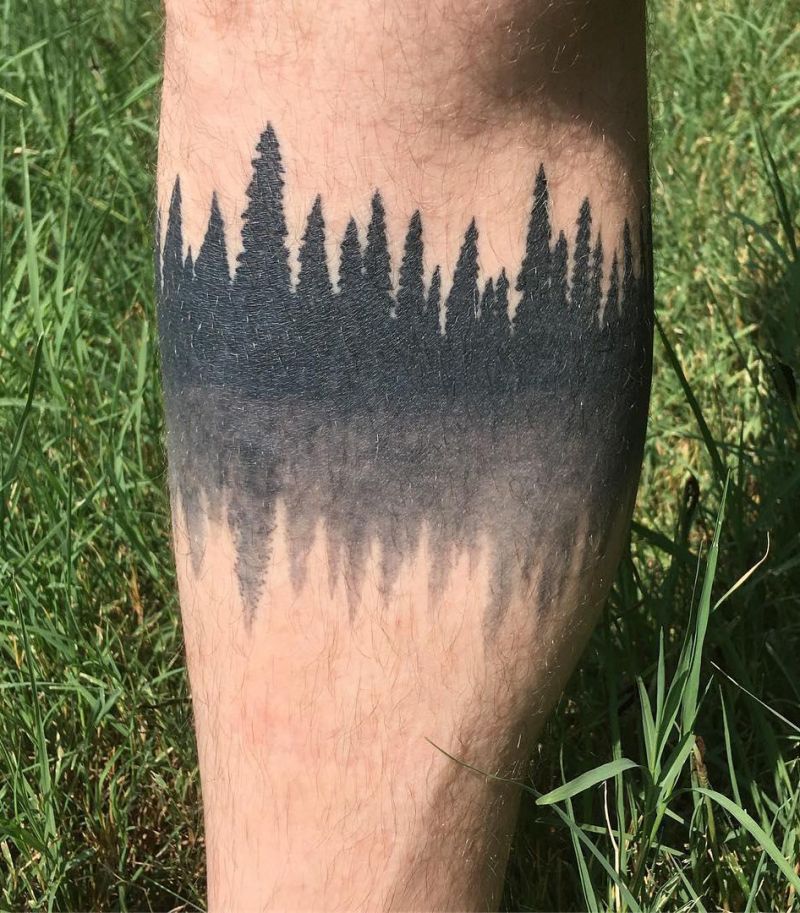 30 Pretty Treeline Tattoos to Inspire You