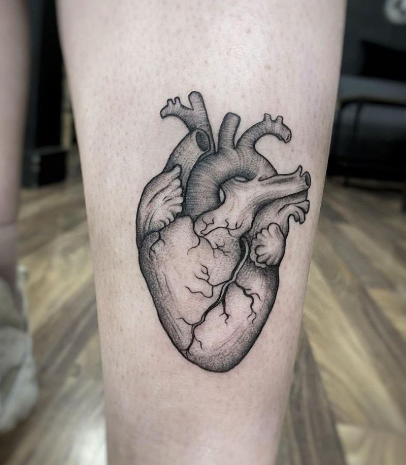 30 Unique Anatomical Heart Tattoos For Your Next Ink