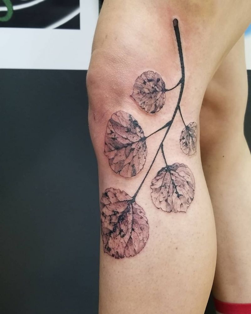 30 Perfect Aspen Leaf Tattoos Make You Attractive