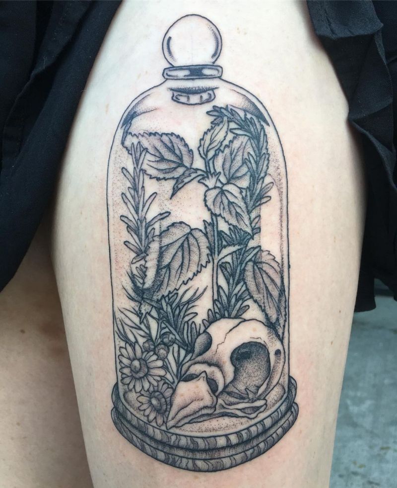 30 Unique Bell Jar Tattoos You Must Try