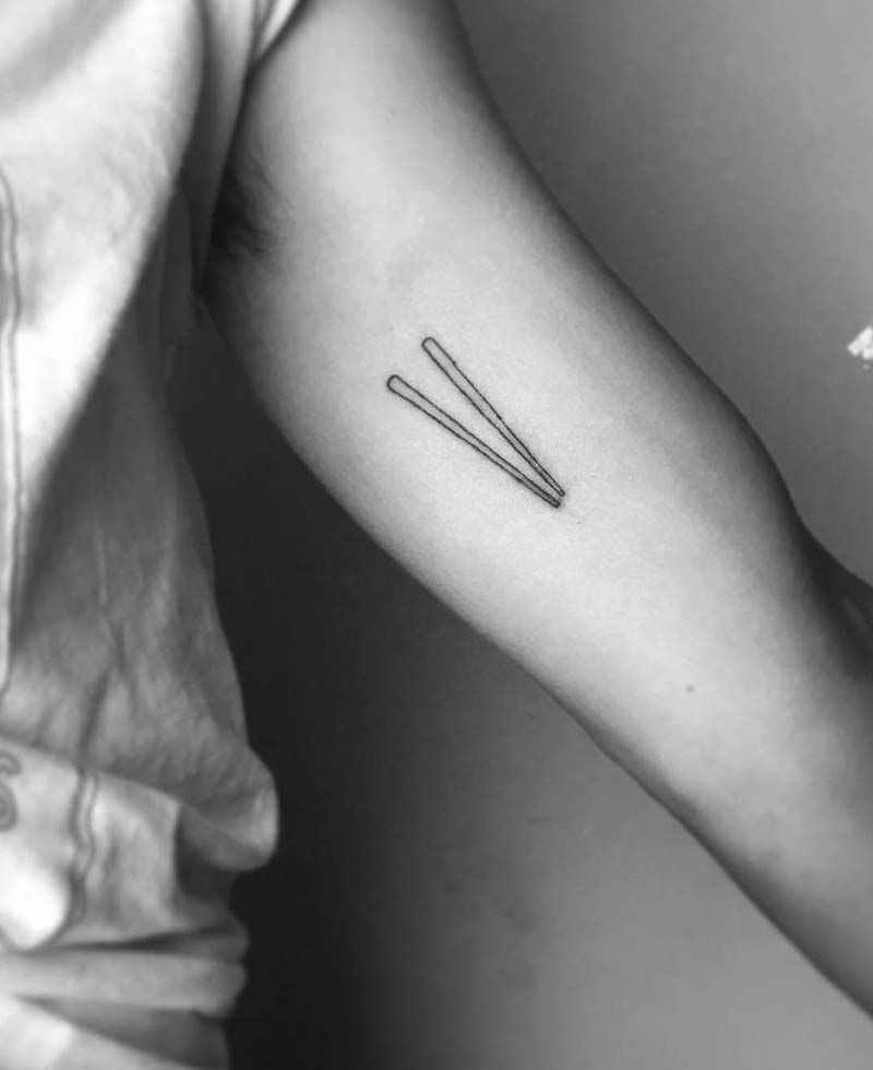 30 Unique Chopstick Tattoos You Must See