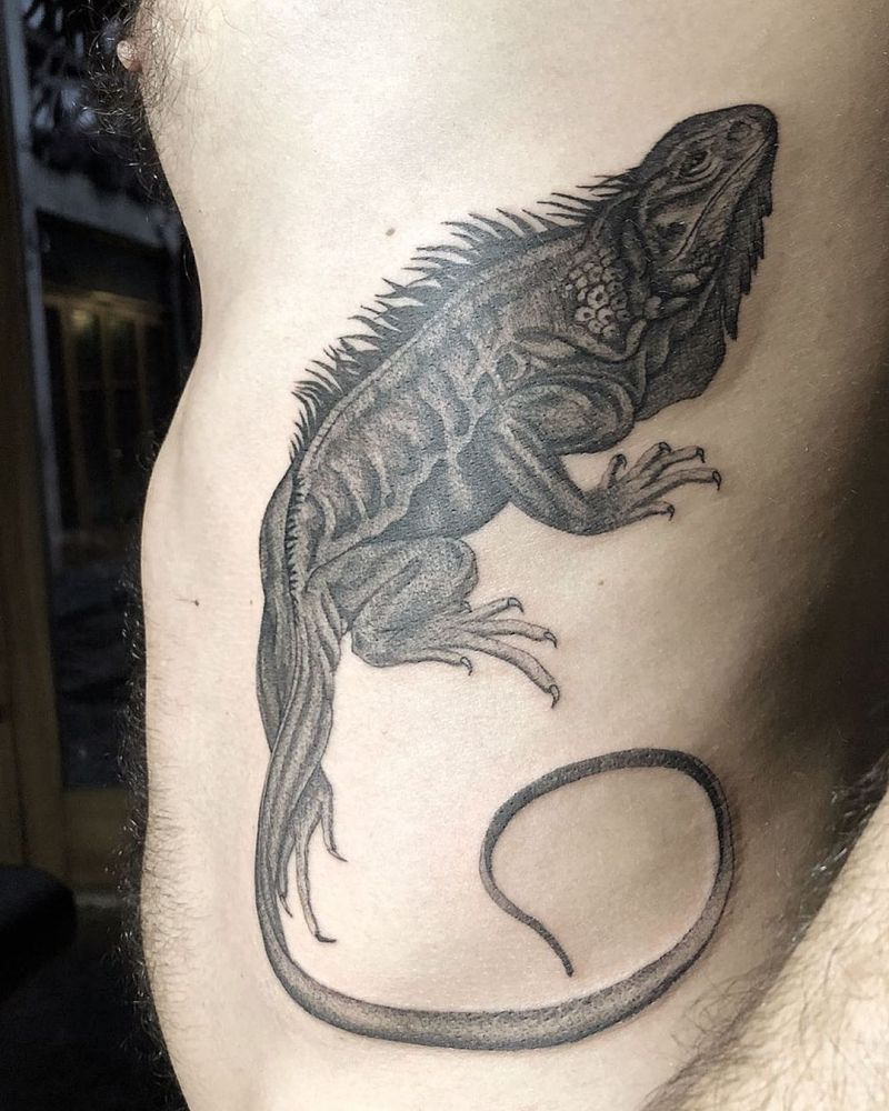 30 Pretty Iguana Tattoos You Will Love