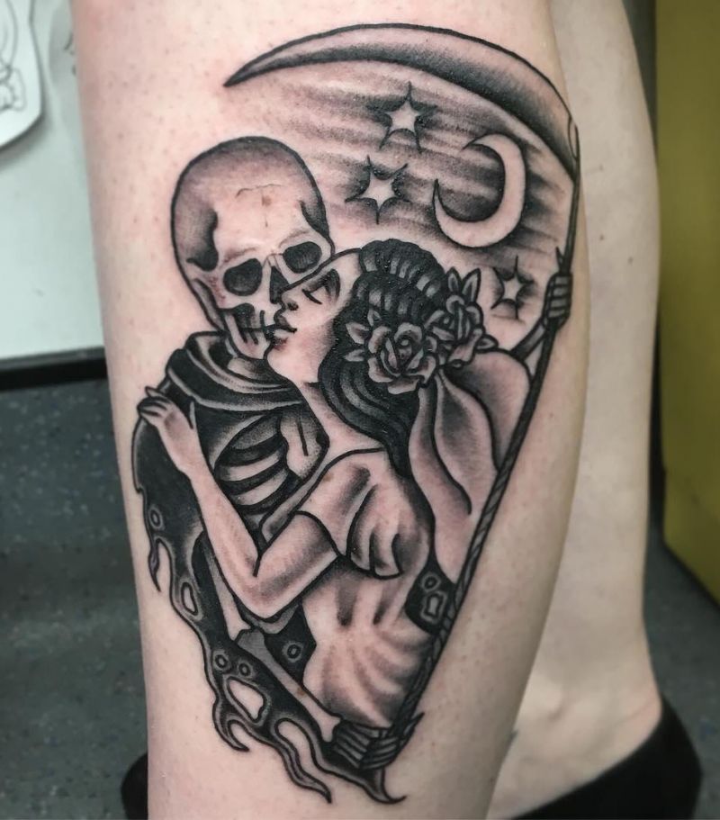 30 Unique Kiss of Death Tattoos You Must Try