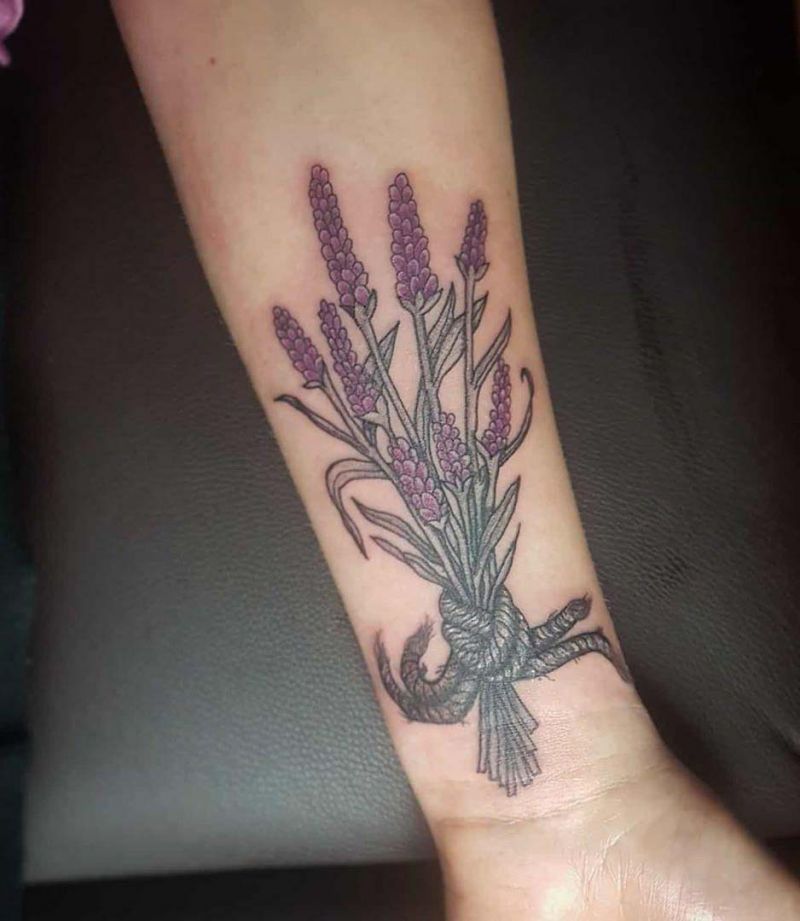 30 Elegant Lavender Tattoos You Can Copy