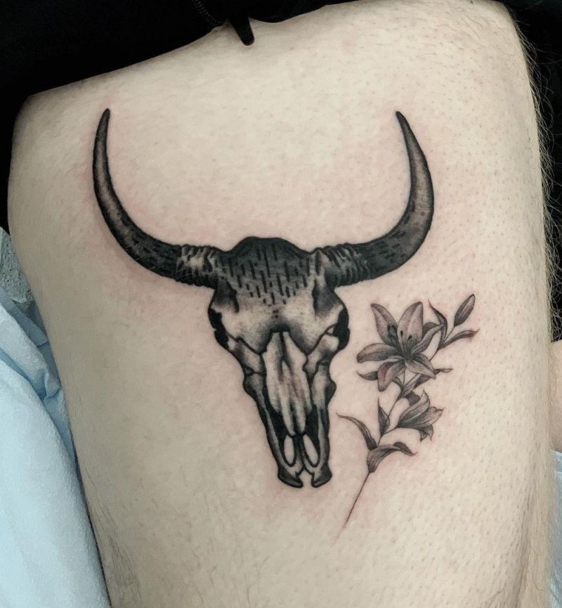 30 Cool Longhorn Tattoos You Must See