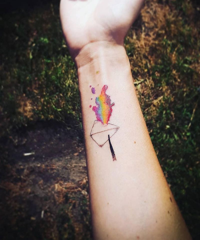 30 Elegant Prism Tattoos You Must Try