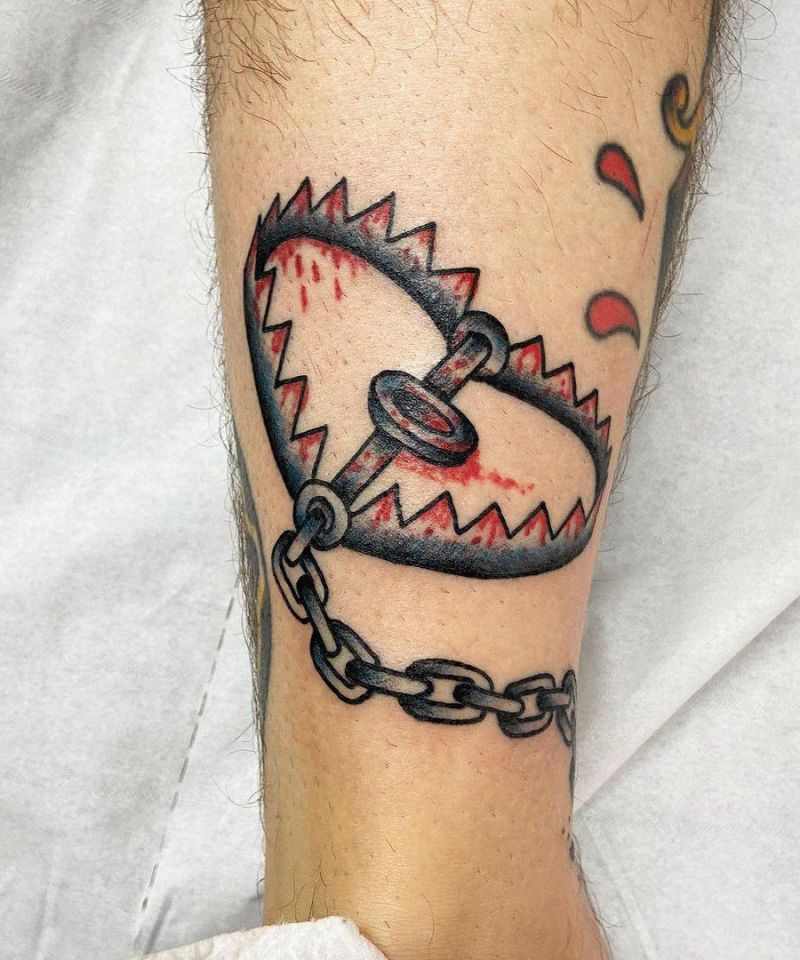 30 Unique Bear Trap Tattoos You Can Copy