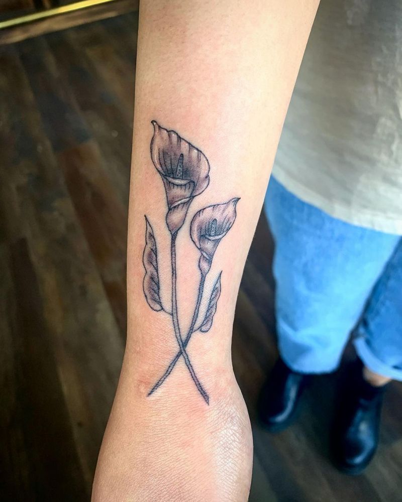 30 Pretty Calla Lily Tattoos Make You Attractive