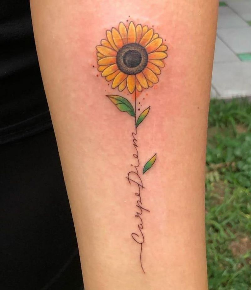 30 Unique Carpe Diem Tattoos You Must Love